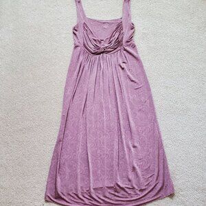 SHEIN Chic Dust Rose with Criss-Cross Twist V-Neck Dress. Size 6